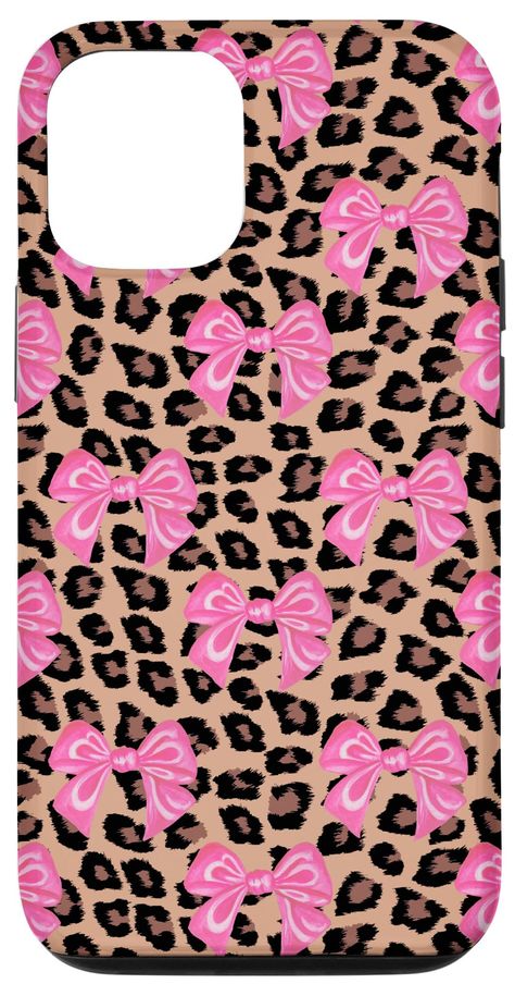 PRICES MAY VARY. Hand painted watercolor pink bow pattern with leopard / cheetah print. Perfect for fans of the McBling aesthetic, trashy, Y2K, coquette aesthetic, dollette aesthetic, pretty, romantic, hyper feminine, pink aesthetic, bow trend and girly. Two-part protective case made from a premium scratch-resistant polycarbonate shell and shock absorbent TPU liner protects against drops Printed in the USA Easy installation Feminine Pink Aesthetic, Pink Aesthetic Bow, Y2k Coquette Aesthetic, Mcbling Aesthetic, Bow Trend, Aesthetic Bow, Hello Kitty Bow, Hyper Feminine, Crocs Fashion