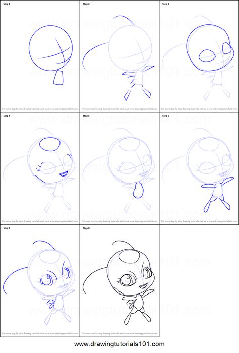 How to Draw Tikki Kwami from Miraculous Ladybug printable step by step drawing sheet : DrawingTutorials101.com Miraculous Ladybug Tikki Drawings, Tikki Miraculous Drawing, How To Draw Miraculous Characters, How To Draw A Kwami, Ladybug And Cat Noir Drawings Easy, How To Draw Marinette, How To Draw Miraculous Ladybug, Miraculous Drawings Easy, Miraculous Drawings