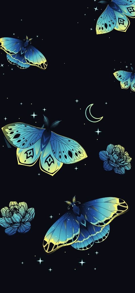 Aesthetic Flowers Wallpaper Vintage Dark, Moth Background Iphone, Moth Phone Backgrounds, Moth Art Wallpaper, Moth Wallpaper Aesthetic, Moth Background, Luna Moth Wallpaper, Whimsical Wallpaper Iphone, Witchy Background