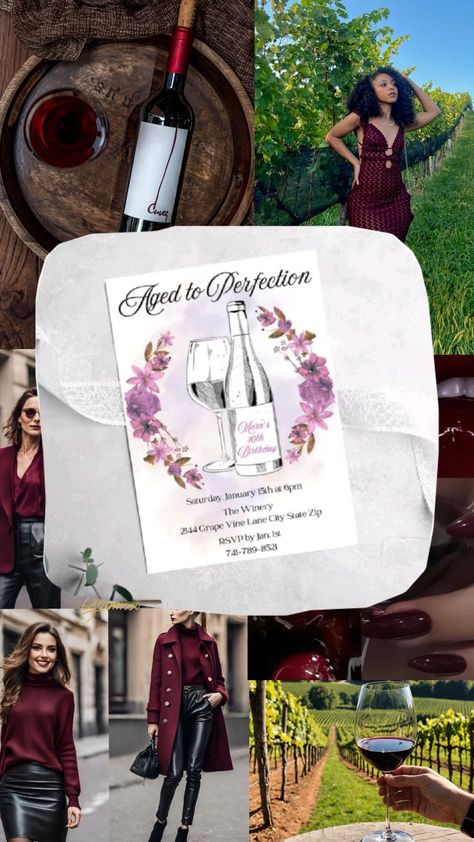 Aged to Perfection Wine Party #wine #winery Aged To Perfection Party Theme Wine, Wine Birthday Theme, Aged To Perfection Party Theme, Aged To Perfection Party, Aging Like Fine Wine, Wine Birthday, Wine Party, Like Fine Wine, Birthday Wine