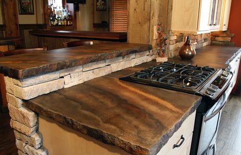 Concrete Countertop Ideas, Making Concrete Countertops, Rustic Countertops, Bathroom Concrete, Concrete Countertops Outdoor Kitchen, Concrete Countertops Over Laminate, Concrete Countertops Kitchen Diy, Concrete Countertops Colors, Concrete Countertops Bathroom