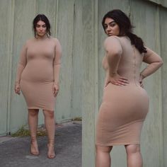 Nadia Aboulhosn, New Blog Post, Long Sleeve Bodycon, Long Sleeve Bodycon Dress, Cream Dress, Star Fashion, My Blog, Plus Size Fashion, Blog Post