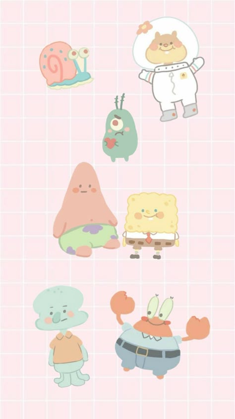 Patrick Wallpaper, Humor Spongebob, Wallpaper Spongebob, V Chibi, Spongebob Wallpaper, Spongebob Funny, Soft Wallpaper, Cute Disney Wallpaper, Cute Patterns Wallpaper