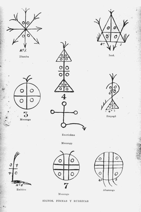 anaforuana symbols of the Abakua  |  Cuba Portuguese Folk Magic, Oghma Infinium Tattoo, Cuban Tattoos, Vampire Symbols Ancient, Yoruba Orishas, Exu Calamity, Orishas Yoruba, Nigerian Culture, Ancient Writing