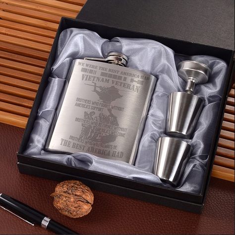 Custom Flask, Flask Set, Alcohol Bottles, Decanter Set, Wine Travel, Hip Flask, Black Gift Boxes, Wine Cups, Groomsman Gifts