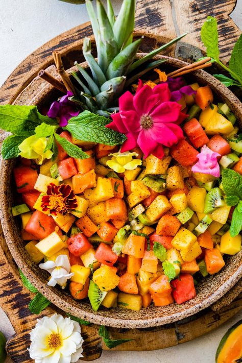 Fruit Ceviche, Mexican Fruit Salad, Pollo Asado Recipe, Mexican Fruit Salads, Citrus Fruit Salad, Mexican Fruit, Berry Fruit Salad, Healthy Fruit Salad, Dressing For Fruit Salad