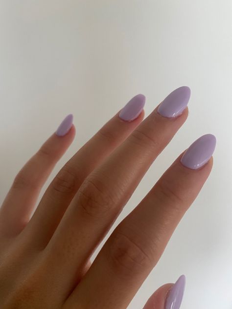 Purple Nails Lilac, Nail Inspo Light Purple, Purple Nails Easy, Corfu Nails, Light Lavender Nails, Baby Purple Nails, Lilac Acrylic Nails, Homecoming 2024, French Tip Gel Nails