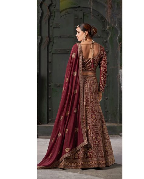 Indian Wedding Wear Marron Colored Georgette Lehenga Choli With Embroidery And Stone Worked Dupatta Link in bio marriottfashion@gmail.com #lehengacholi #weddingwear #marronlehenga #georgettelehenga #bridesmaidlehenga #pakistanilehenga #designerlehenga Pakistani Lehenga, Bridesmaid Lehenga, Georgette Lehenga, Indian Wedding Wear, Stone Work, Wedding Wear, Lehenga Choli, Indian Wedding, Lehenga