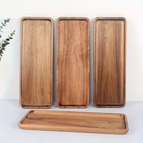 Acacia Wood Fruit Plate Wooden Fruit Plate Fruit Plate - Temu Small Cheese Boards, Wood Serving Platter, Cawan Kopi, Bathroom Vanity Tray, Wooden Platters, Bathtub Tray, Dessert Party, Breakfast Tray, Wooden Serving Trays