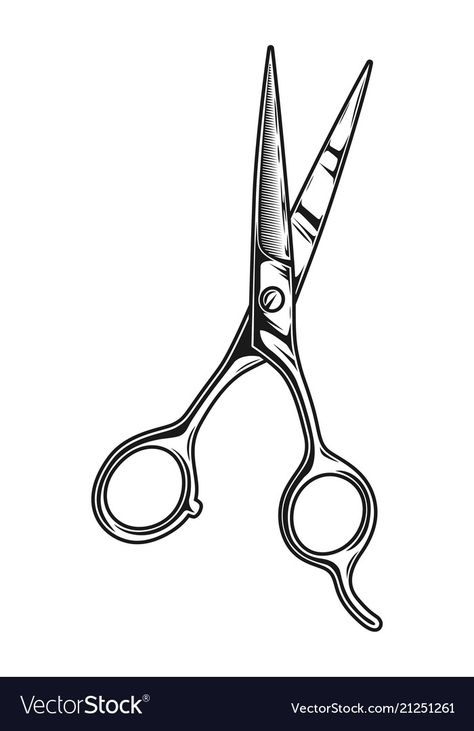 Barber Scissors Tattoo, Vintage Scissors Tattoo, Barber Tattoo Design, Hair Scissor Tattoos, Barber Drawing, Open Scissors, Scissors Clipart, Shears Tattoo, Scissors Drawing