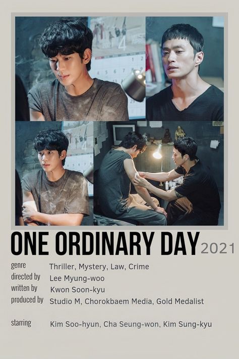 An Ordinary Day Kdrama, One Ordinary Day Kdrama, One Ordinary Day, Kdrama Poster, Film Recommendations, Movies To Watch Teenagers, Korean Movies, Drama List, Night Film