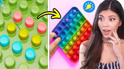 5 Minute Crafts Videos For Kids, Jelly Bears, Clever Gadgets, Barbie Dolls Diy, 5 Min Crafts, Crafts Videos, Kids Training, Diy Crafts For Kids Easy, 5 Minute Crafts Videos