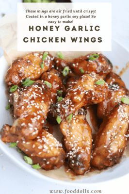 Garlic Chicken Wings Recipe, Honey Garlic Wings, Wings Fried, Easy Honey Garlic Chicken, Honey Garlic Chicken Wings, Garlic Wings, Glazed Chicken Wings, Wing Sauce Recipes, Garlic Chicken Wings