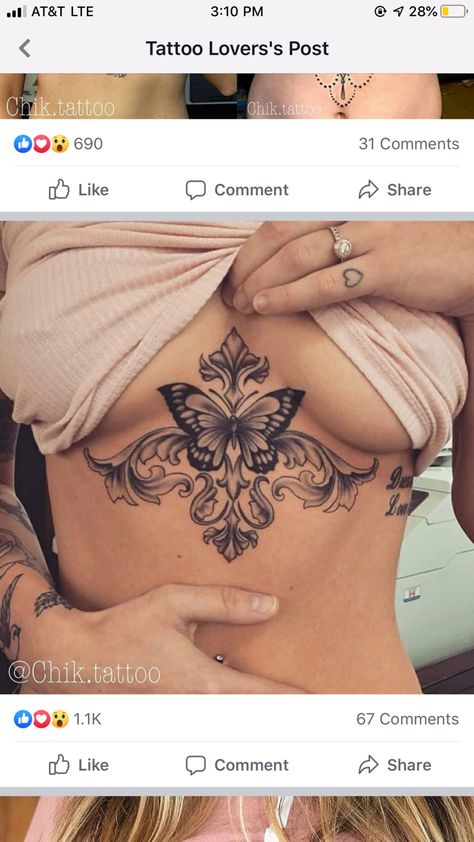 Breastbone Tattoos For Women, Pelvic Tattoo, Pelvic Tattoos, Side Stomach Tattoos, Tattoo For Baby Girl, Feminine Skull Tattoos, Stomach Tattoo, Small Girly Tattoos, Tattoos To Cover Scars