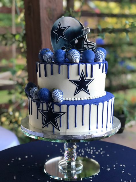 Dallas Cowboy Themed Birthday Party, Dallas Cowboys Grooms Cake, Dallas Cowboy Party, Dallas Cowboys Party Ideas, Cowboys Birthday Cake, Dallas Cowboys Birthday Cake, Dallas Cowboys Birthday Party, Cowboy Wedding Cakes, Dallas Cowboys Wedding