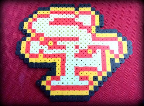 49ers Perler Beads Pixel Quilting, Melty Bead Patterns, Diy Perler Bead Crafts, Diy Perler Beads, Iron Beads, Pixel Pattern, Perler Beads Designs, Fuse Beads, Perler Patterns