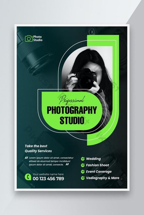 Photography Template Design, Photo Design Poster, Photography Flyer Design Creative, Graphic Poster Design Ideas, Flayer Designe Ideas, Graphic Design Flyer Marketing, Photography Banner Design, Business Flyers Ideas, Model Poster Design