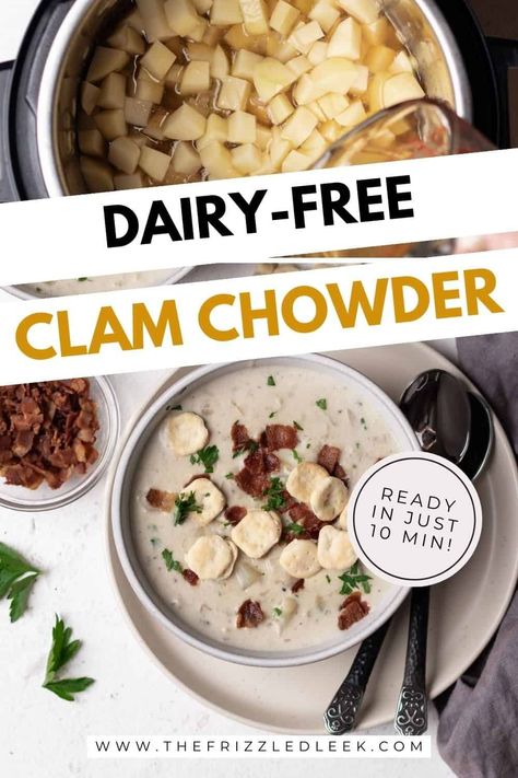 Dairy Free Clam Chowder, Clam Chowder New England, Clam Chowder Soup, Boston Baked Beans, Lactose Intolerance, Chowder Soup, Seafood Recipes Healthy, Healthiest Seafood, Dairy Free Diet