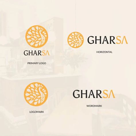 Logo designed for GharSa. Client - @harpalsaikia / @gharsa_project GharSa is a brand that is dedicated to connecting communities stemming from diverse Indian cultures. *Check the full project in my Behance profile. (Link in bio) Indian Logo Design Brand Identity, Cultural Logo Design, Indian Brand Logo, Graphic Shapes Pattern, Indian Branding, Indian Logo Design, Indian Logo, Sweet Logo, Indian Clothing Brands