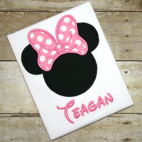 SALE - Minnie Mouse Inspired Ears and Bow Embroidered Shirt or Bodysuit - Disney World Vacation - FREE PERSONALIZATION on Etsy, $22.00 Matching Family Shirts, Monogram Shirts, Family Shirts Matching, Disney Park, Disney World Vacation, Disney Stuff, Current News, Mouse Ears, Embroidered Shirt