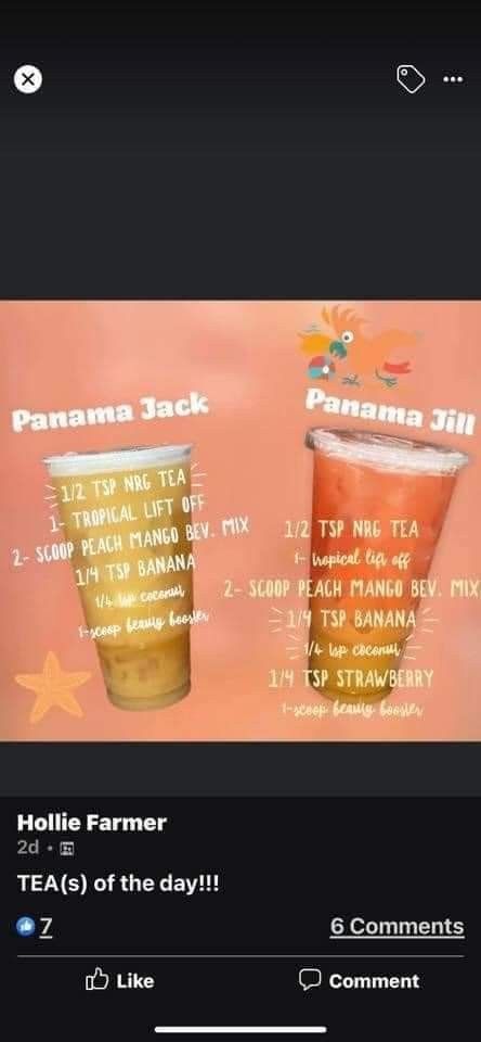 Herbalife Tea Recipes With Banana, Banana Herbalife Tea, Peach Mango Beverage Mix Herbalife Tea Recipes, Banana Loaded Tea, Herbalife Tea Recipes, Herbalife Teas, Teas Recipes, Energy Tea Recipes, Herbalife Tea