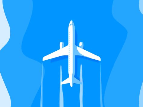 Flying Airplane by Austin Remer on Dribbble Egypt Wallpaper Iphone, Paper Plane Animation, Animated Airplane, Airplane Gif, Airplane Animation, Airplane Images, Final Fantasy Wallpaper, Flying Aesthetic, Fly Illustration