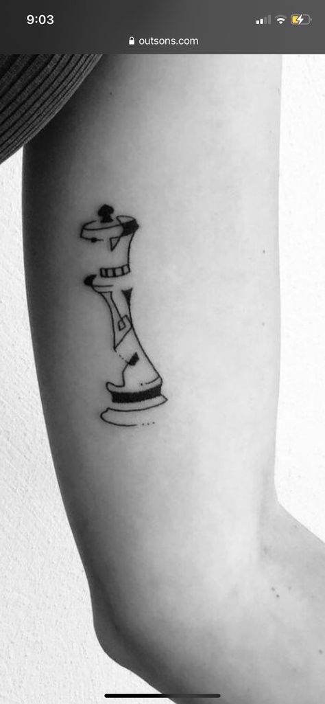 Small Chess Piece Tattoo, Chess Piece Tattoo Design, Tattoos Symbols, Chess Board Tattoo, Tattoo Chess, Queen Chess Tattoo, Chess Tattoo Ideas For Men, Chess Tattoos, Checkmate Tattoo