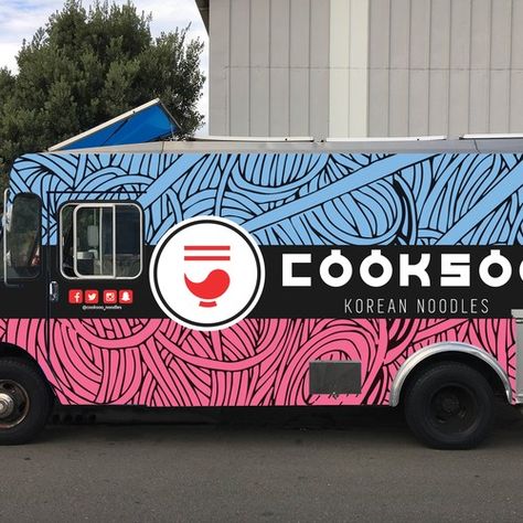 Design an attractive, modernized wrap for a Korean Food Truck in SF! Car, truck or van wrap contest #Sponsored car#truck#van#design Eat Logo, Bus Wrap, Truck Wrap, Vehicle Signage, Food Truck Business, Van Wrap, Auto Design, Own Your Own Business, Mobile Business