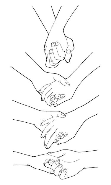 Hands Holding Illustration, Holding Hands Illustration, Human Outline, Sketch People, Lovers Hands, Human Sketch, Illustration Human, Window Crafts, Illustration People