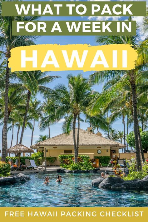 Hawaii In April, What To Do In Hawaii, Free Printable Packing List, Pack For A Week, Hawaii Trip Planning, Hawaii Vacation Tips, Hawaii Packing List, Hawaii Packing, Things To Do In Hawaii