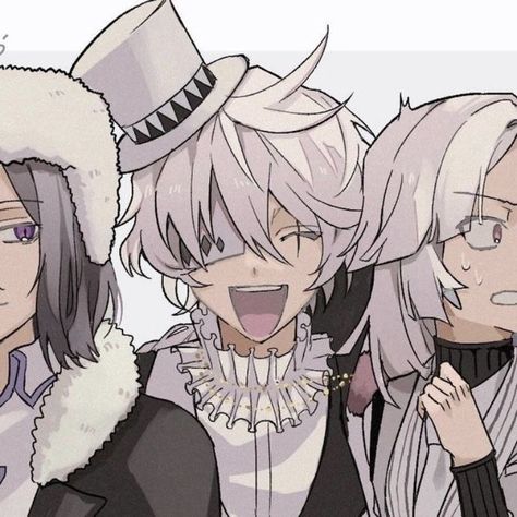 cr; null | #bsd #bungostraydogs #literarystraydogs #anime #manga #fyodordostoyevsky #fyodordostoyevskybsd #nikolaigogol #nikolaigogolbsd #sigma #sigmabsd #fyolai #siglai #sigfyo #fyosiglai #matching #pfp #icons #matchingpfp #matchingicon #matchingpfps #matchingicons Ugly Clowns, Matching Pfp Icons, Nikolai Gogol, Banner Gif, Pfp Icons, Silly Dogs, Stray Cat, Stray Dogs Anime, Animation Design