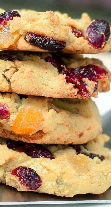 Cranberry Almond Cookies, Cranberry Delight, Cookies With Cranberries, Dried Mango, Almond Flour Cookies, Baking With Almond Flour, Cranberry Almond, No Flour Cookies, Cranberry Cookies