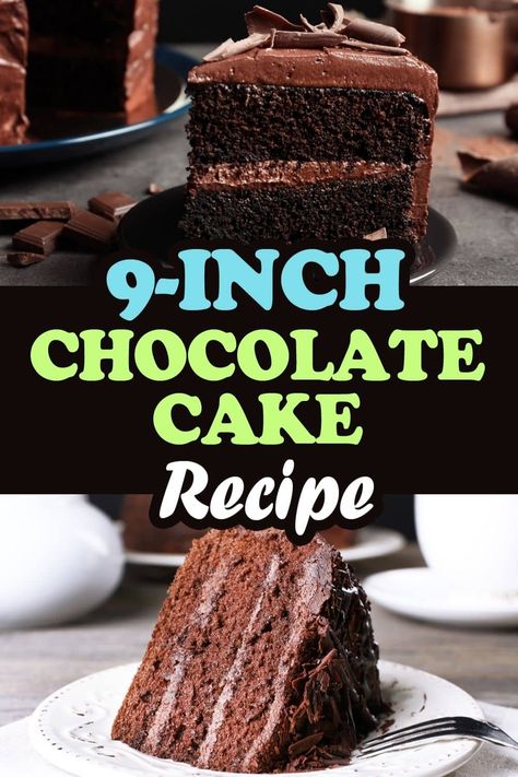 Moistest Chocolate Cake Ever, 9 Inch Chocolate Cake Recipe, 9 Inch Chocolate Cake, 9 Inch Cake Recipe, 9 Inch Cake, Small Chocolate Cake, Cake Recipes Uk, Fluffy Chocolate Cake, Homemade Cake Recipes Chocolate