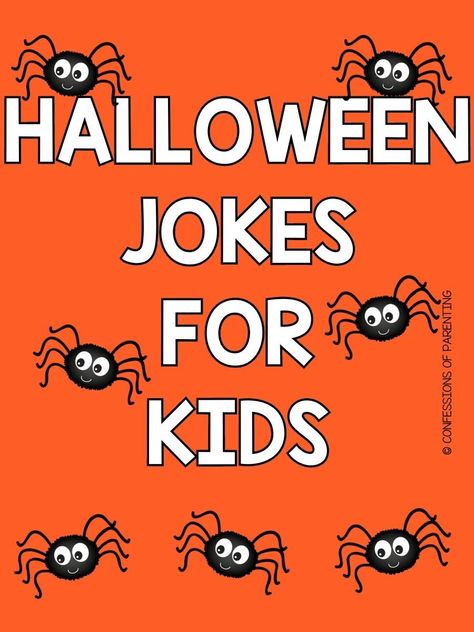 Kids love Halloween, why not make it even more exciting with these spooktacular Halloween Jokes for Kids! When it comes to Halloween kids love the spook, the scare, and the candy, but why not take it one step further with fun Halloween jokes Jokes For Halloween, Fun Riddles For Kids, Autumn Jokes For Kids, Jokes For Kindergarteners, Halloween Jokes For Kids Free Printable, Halloween Jokes For Kids Hilarious, Halloween Tricks For Kids, Kid Jokes Funny Hilarious, Kids Jokes Funny Hilarious