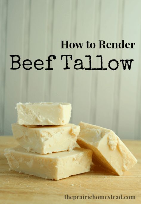 How to Render Beef Tallow Render Beef Tallow, Render Tallow, Rendering Lard, The Prairie Homestead, Prairie Homestead, How To Render, Beef Tallow, Homesteading Skills, No Waste