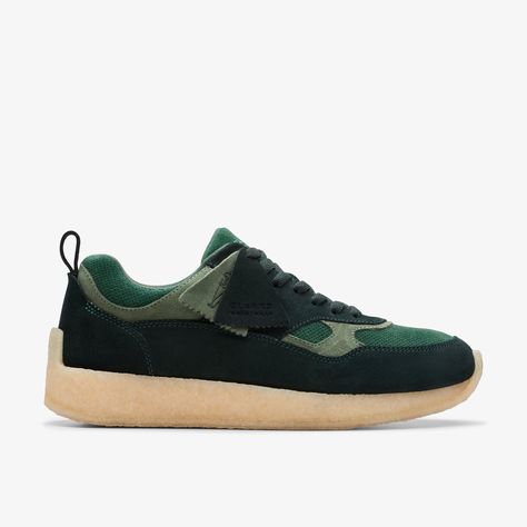 Shop 8th St Lockhill Dark Green Combi Shoes at Clarks US. Explore the latest trends with our range of shoes for Men online now. Dark Green Combination, Green Combination, Boys School Shoes, Wide Fit Sandals, Ronnie Fieg, Men's Clarks, Nursing Shoes, Sneaker Slippers, Shoe Company