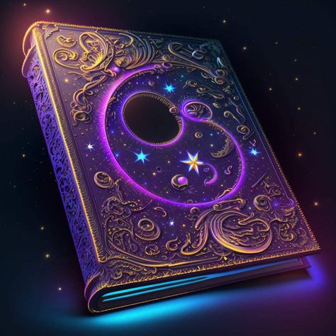 Magic Book Reference, Magic Grimoire Art, Grimoire Book Fantasy Art, Magic Books Fantasy Concept Art, Magical Book Art, Spellbook Fantasy Art, Fantasy Spellbook, Magic Book Aesthetic, Magic Tomes