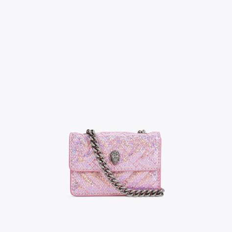 Bolsas Kurt Geiger, Quilted Cross, Crocs Fashion, Handbag Essentials, Chevron Patterns, Pink Crossbody Bag, Silver Eagle, Girly Bags, Fancy Bags