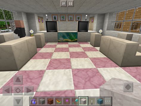 ER waiting room Abandoned Hospital, Minecraft Buildings, Minecraft Creations, Waiting Rooms, Contemporary Rug, Minecraft, Craft Ideas, Gaming, Google Search