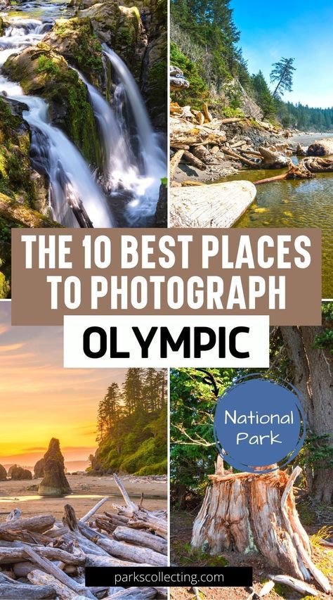 The 10 Best Places to Photograph Olympic National Park | Unleash your inner explorer with the 10 best views in Olympic National Park. Experience breathtaking nature and snap unforgettable pics! Join our adventure and let's explore together!  #olympicnationalpark #usnationalpark #usatravel Olympic National Park Aesthetic, Olympic National Park Photography, Travel Seattle, Pnw Trip, Pnw Summer, Pacific Coast Road Trip, Washington Trip, Seattle Vacation, Seattle Trip