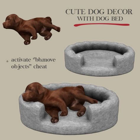 Leo 4 Sims: Cute dog Sims 4 Pets Mod, Ts4 Clutter, Sims 4 Pack, Leo Sims, Sims 4 Controls, House Sims 4, Dogs Bed, Mods Sims 4, Sims Pets