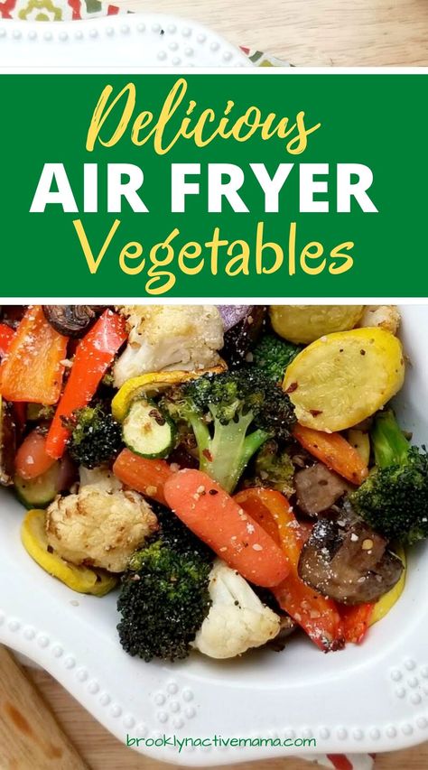 Air Fryer Roasted Vegetables, Air Fryer Recipes Healthy Low Carb, Air Fried Food, Roasted Vegetable Recipes, Air Fryer Oven Recipes, Air Fryer Recipes Chicken, Air Fryer Dinner Recipes, Air Fryer Healthy, Air Fryer Recipes Easy