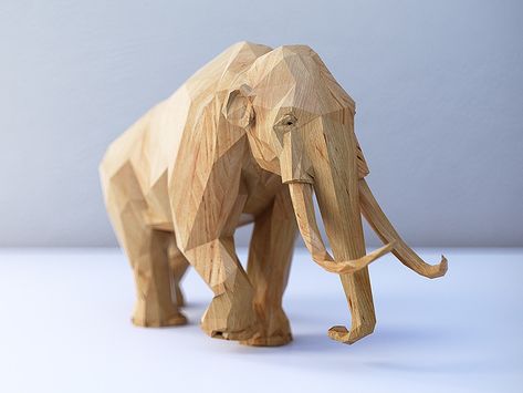 Wooden Elephant, Ancient Animals, Wood Animal, Sky Design, Elephant Art, Elephant Design, Wooden Animals, Woodworking Techniques, Wood Toys