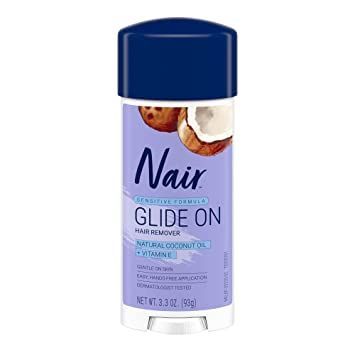 Nair Glides Away Sensitive Formula with Coconut Oil, for Bikini, Arms & Underarms, 3.3 oz. Waxing Vs Shaving, Nair Hair Removal, Natural Hair Removal Remedies, Hair Removal Spray, Depilatory Cream, Underarm Hair Removal, Best Skincare Products, Hair Removal Cream, Unwanted Hair Removal