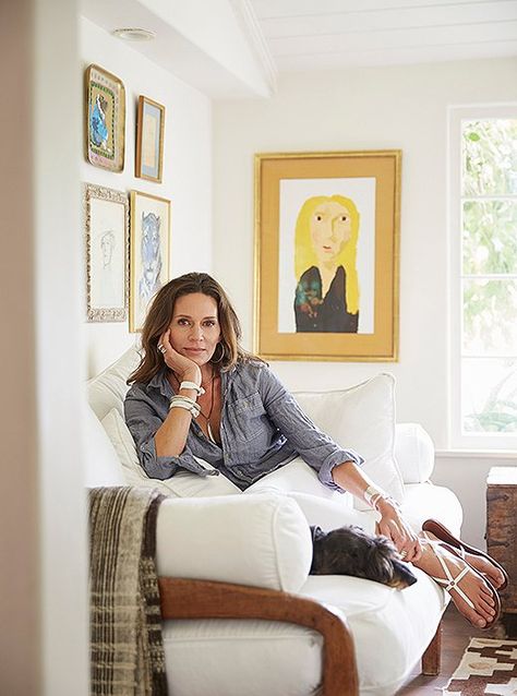 Tour Designer Kendall Conrad's Santa Barbara Home Kendall Conrad, Rose Uniacke, Mediterranean Style Home, Manhattan Apartment, Mediterranean Style Homes, Spanish Style Homes, Set Of Drawers, Armchair Vintage, California Style