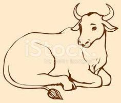 Laying Down Drawing, Nativity Scene Pictures, Cow Sketch, Cow Tattoo, Country Tattoos, Cow Drawing, Animal Inspiration, Cow Pose, Koi Art