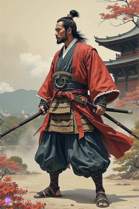 Travel back to a time when samurai ruled the battlefields and courts. This collection skillfully captures the atmosphere of the era, depicting the lives and deeds of legendary warriors. From their training to epic battles, each image tells its own story. #samurai #samuraiart #feudaljapan #historicalart #era #warrior Samurai Concept Art, Samurai Character Design, Samurai Design, Samurai Drawing, Samurai Concept, Samurai Clothing, Oni Samurai, Neural Art, Warrior Concept Art