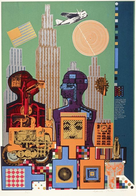 As Is When, 1964-1965 (Series of 12) - Eduardo Paolozzi Eduardo Paolozzi, Richard Hamilton, James Rosenquist, Mass Culture, Gallery Of Modern Art, Pop Art Movement, Gcse Art, Cover Image, National Portrait Gallery