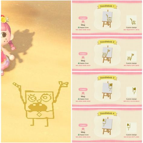 Cute Non-Clothing Custom Design Codes For Animal Crossing: New Horizons - myPotatoGames Animal Crossing 3ds, Ac New Leaf, Animal Crossing Funny, Animal Crossing Memes, Animal Crossing Guide, Animal Crossing Qr Codes Clothes, Animal Crossing Wild World, Qr Codes Animal Crossing, Animal Crossing Characters