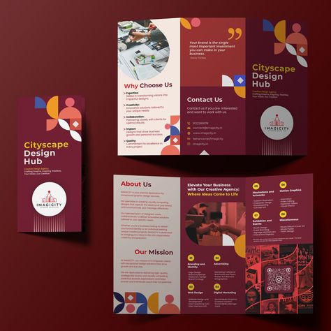 Brochure design for our agency. Brochure Infographic Design, Trifold Product Brochure Design, Trifold Brochure Design Layout Creative, Brochure Graphic Design, University Brochures, Brochure Design Creative, Brochure Design Layout, Trifold Brochure Design, Creative Design Studio